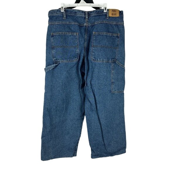 Full Blue Men's Carpenter Denim Jeans Size 40X32 Blue - Picture 4 of 8